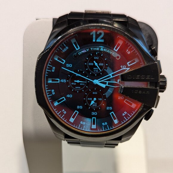 Diesel Other - Diesel Mega Chief Black Men Wristwatch DZ4318